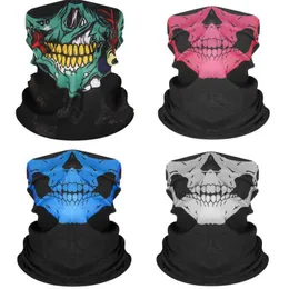 Fahrradmützen Masken Magic Reitmaske warm rund Halloween Nahtlose Balaclava Magic Scarf Herren Damen Sonnenschutz Outdoor Radfahren Wandermaske Kapuze J230422