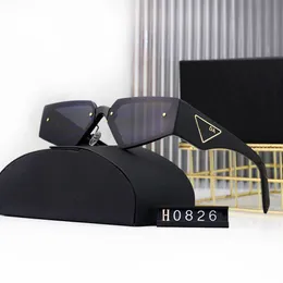 Дизайнерские солнцезащитные очки Солнцезащитные очки в прямоугольной оправе для женщин Классические солнцезащитные очки с треугольными ножками на каждый день для путешествий 6 цветов в оригинальной коробке