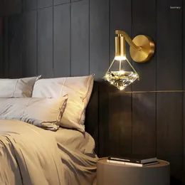 Vägglampa alla kopparljus lyxiga sovrum sovrum modern vardagsrum bakgrund enkel nordisk 2023 modell