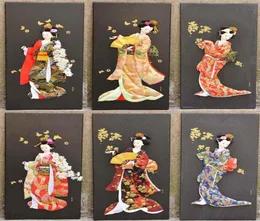 Vários estilos de estampas de bonecas Geisha, pinturas japonesas Ukiyoe, moldura estéreo, decoração de casa, pintura decorativa, figura paint8825974