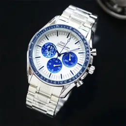 Högkvalitativ toppmärke Omegx Speed ​​Sno0py Man Wristwatch Master Luxury Mens Watch Sapphire Mirror Chronograph Designer Movement Automatic Quartz Watches Montre