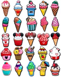 Charms Ice Cream Croc For Clog Shoes Decoration Sweets Food Accessories Kids Girl Party Favor Drop Delivery Oteku