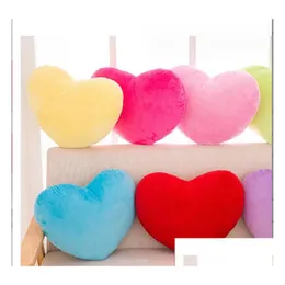Movies Tv Plush Toy 8-Color 20Cm Heart-Shaped Doll Love Pillow Slee Girl Bed Simation Lovely Cushion Gift Childrens Toys Drop Delivery Dh9Uo