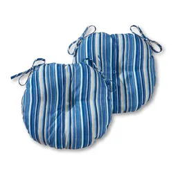 Sapphire Stripe 15 w okrągłym odwracalnym zestawie poduszki Bistro Bistro