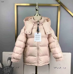 Brand Baby Down Jackets Solid Color Girls Outwear Winter Kids Designer Saley Size 110-160 Hooded Boys Coat Nov25