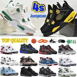 Air Jordan 4 Basketball Shoes AJ4 NIKE Jorden Jordans Jordan4s  Jumpman 4s Retro Black Cat Mens Sports Sneakers