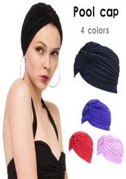 Gorro de piscina para mujer, pañuelo Multicolor para la cabeza, gorros para Yoga, gorro para deportes al aire libre, gorros de natación 5719998