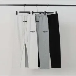 Designers Casual Pant Trousers Sweatpants FOGs Season 8 Double Thread Essen High Street Casual Loose Letter Flocking Pants Drawstring Straight Sleeve Guard Pants
