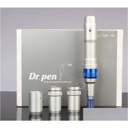 Beauty Microneedle Roller Dr. Pen Derma System Adjustable Needle Lengths 0.25Mm-2.5Mm Electric Dermapen Stamp Micro Drop Delivery Heal Dhdhw