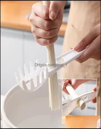 Andra köksverktyg MTifunction Spaghetti Server Pasta Fork Gadget Värmebeständig NODLE Stek Spoon Siler Cooking Spor7743697