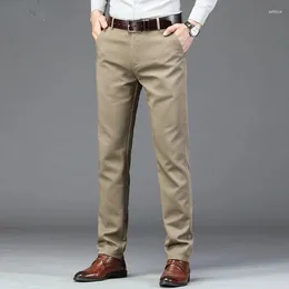 Męskie spodnie 2023 Wiosna jesień moda wysoka talia prosta samiec