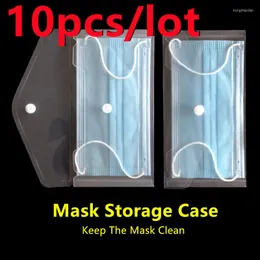 Storage Bags 10pcs/lot Mask Disposable Case Portable Travel Organizer Facemask Holder Dustproof Masks Box Wholesale