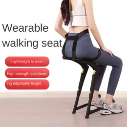 New Chairless Chair Wearable Fishing Tool Standing workers Seat Carriable Bench Foldable Stools