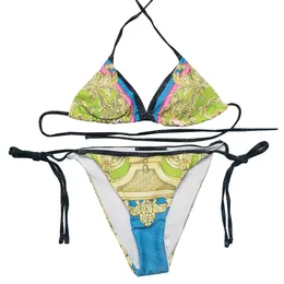 Costume da bagno estivo da donna da spiaggia Costume da bagno a due pezzi Costume da bagno hot spring Set bikini push up sexy