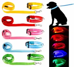 개 칼라 Led Dogs Leash Luminous Led Flashing Light Harness Nylon Safety Leash Rope Pet Supplies Puppy C412623041