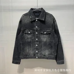 Women's Jackets High Quality 2023 Broken Hole Repair Rotten Design Retro All-match Loose Denim Coat Men And Women