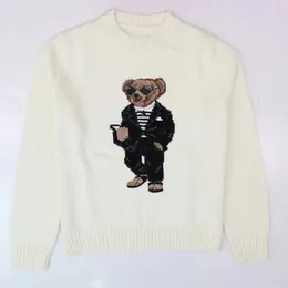 Little Bear Men's Knitted Sweater Fashionable and Comfortable Wool Blended Pullover