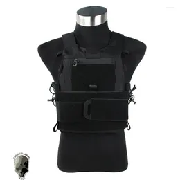 Jaktjackor ASPC Tactical Vest 500D Cordura Size M med Plug -kort