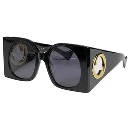 Солнцезащитные очки Lady Square Frame для женщин Дизайнерские ретро-оправы для очков темные черные солнцезащитные очки из ацетата G1254S Ультрабольшие ножки для очков 1255S с оригинальной коробкой