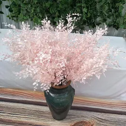 装飾的な花の花輪人工植物プラスチック接着剤6葉のクローバーパーティーウェディングエルホームリビングルームデコレーションポグラル小道具