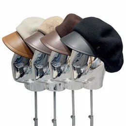 Retro Men Womens Octagonal Fashion Hat Newspaper Boy Wool Caps Female Classical Berets Hermers