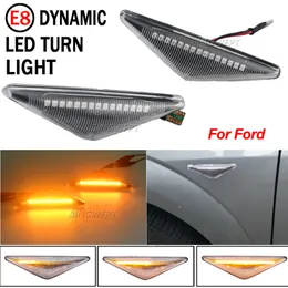 2 adet LED Dinamik Yan İşaretleyici Dönüş Sinyali Işık Sıralı Göz kırıcı Işık Ford Mondeo MK3 2000-2006 Odak MK1 1998-2004