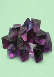 1 Bag 100 g Natural 100g Natural beautiful purple fluorite octahedron fluorite cube crystal healing crystal Tumbled Stone Size 11708643