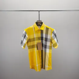Мужские повседневные рубашки роскошные бизнес -модные футболки Мужские рубашки лето с коротким рукавом классический полосатый пальто поло