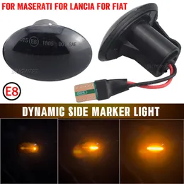 1Pair Dynamic LED Side Marker Light Flowing Turn Signal Light Blinker för Fiat 500 för Lancia Lybra Ypsilon för Maserati Alfa 4C