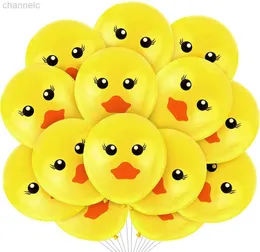 Party Balloons 10pcs Yellow Duck Latex Birthday Children's Day Decoration Baby Shower Inflatable Helium Kids Toys