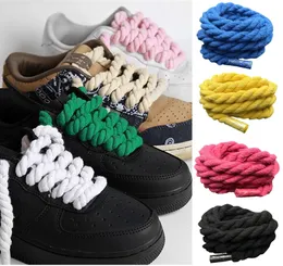 Shoe Parts Accessories 2 SetSet Tali Sepatu Katun Tenun Linen DIY Hijau Kanvas Rendah Atas Pria Wanita Dropship 230425