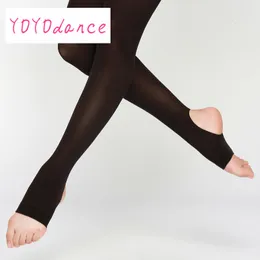 Sports Socks Women Strip Tights Dance Ladies Leggings Leggings Adult Panty Mangueira Profissional Ballet Dancing Ballerina Stocking 230425