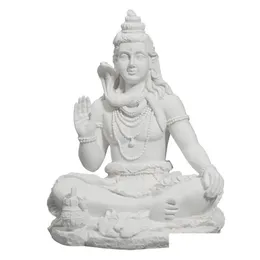 Dekoratif Nesneler Figürinler Vilead 20cm Shiva Heykeli Hindu Ganesha Vishnu Buddha heykelcik ev dekor odası ofis dekorasyon Hindistan OTH4T