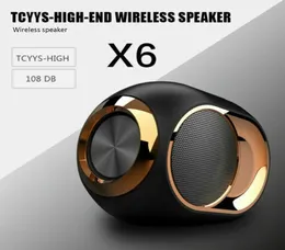 X6 HIFI Bluetooth -högtalare Portable Wireless Bluetooth 50 Stereo Sound Soundbar FM TWS SD Card Aux Mini Wireless Speaker7575668