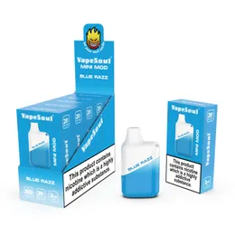 Vapesoul Mini Mod 800 Puffs Do jednorazowe pudełko Vape Kształt E papieros z baterią 550 ml 2 ml