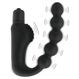 Vibratorer granulära prostata vibrator massager anal plug vattentät 10 hastighet stimulering skinkor silikon vuxen kvinnlig sexleksak 231124