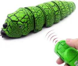 RC Bug Remote Controll Worm Realistic Caterpillar Inchworm Electronic Animal Toys Fałszywy pojazd samochodowy