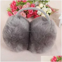 Ear Muffs Ear Muffs Women Cute Winter Earmuffs Pink Plush Warm Comfortable Men And Earwarmers Gift For Girls R231009 Drop Delivery Fas Dhsic