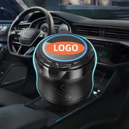 뚜껑 LED LIGHT LIGHT 휴대용 분리 가능한 차량 홀더 인테리어 부품 Q231126을 갖춘 자동차 애쉬 스트레이 담배 애쉬 스트레이 컵