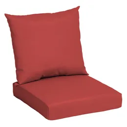 45 x 22 75 Cuscino per seduta profondo in 2 pezzi rettangolare rosso
