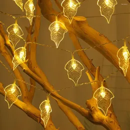 Strings LED String Light Multiple Lighting Modes Low-Power Consumption Leaf-Shaped Decorative Lamp Party