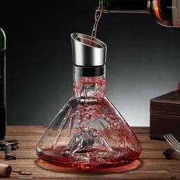 Fiaschetta Creativa Luce Di Lusso Cascata Iceberg Decanter Vino Rosso Per Uso Domestico Vaso Di Cristallo Di Alta Qualità Commercio All'ingrosso