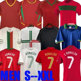 Ronaldo Retro Soccer Jerseys 1998 2012 2012 2002 2004 2006 Rui Costa Figo Nani Classic Football قمصان Camisetas de Futbol Portugal Vintage