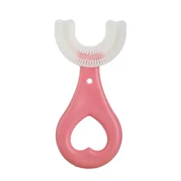 Soothers Teethers Kids Toothbrush U-Shape Infant With Handle Sile Oral Care Cleaning Brush For Toddlers Ages 2-12 Drop Delivery Baby M Dhulf