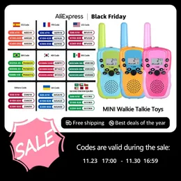 Telefoni giocattolo 3 pezzi Mini Wlakie Talkie Talkpod Genitore bambino Giochi per famiglie Giocattoli educativi intellettuali T 388 Baofeng Radio per bambini Regali Ragazzi 231124