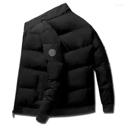 Herrgravrockar 2023 Autumn Winter Men's Ethnic dragkedja Jacka Casual Pilot Coat Scarf Collar Fashion Thicken Warm Slim Oversize M-5XL