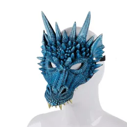 Party Masks Halloween Face Mask Dragon 4D Cosplay Prop For Kids Teens Anime Masquerade Accessories Perform Costume Decorations 231124