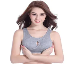 Women Antisagging Cotton Sports Bra Crop Top with Padded for Aerobics Fitness Yoga H7JP2603231