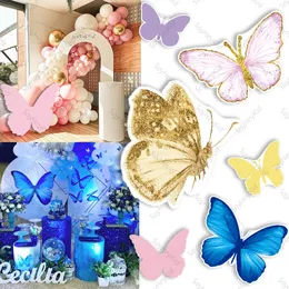 Altri articoli per feste per eventi 24/36 pollici Butterfly Decor KT Board Pink/Viola/Yellow Butterlies Compleanno Baby Shower Kids Party Po Puntelli Decorazione 230425