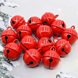 Christmas Decorations 10Pcs 22Mm Quality Metal Bell Red Diy Keychain Pet Dog Tree Decoration Crafts Accessories Jewelry Beads Orname Dh4Zv